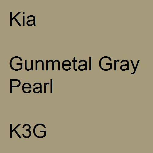 Kia, Gunmetal Gray Pearl, K3G.